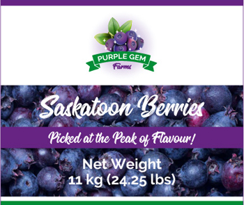 Order the 11 kg box of Saskatoon Berries