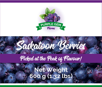 Order the 600 g bag of Saskatoon Berries